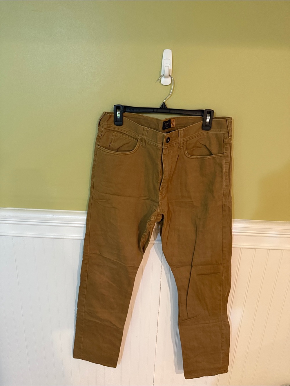 Men's Size 34W x 32L J. Crew 770s Chinos Khaki Brown